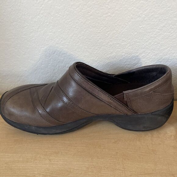 MERRELL Encore Eclipse 2 SIZE 8 Coffee Bean Leather Slip-On Loafers Sizes Womens - Picture 4 of 9